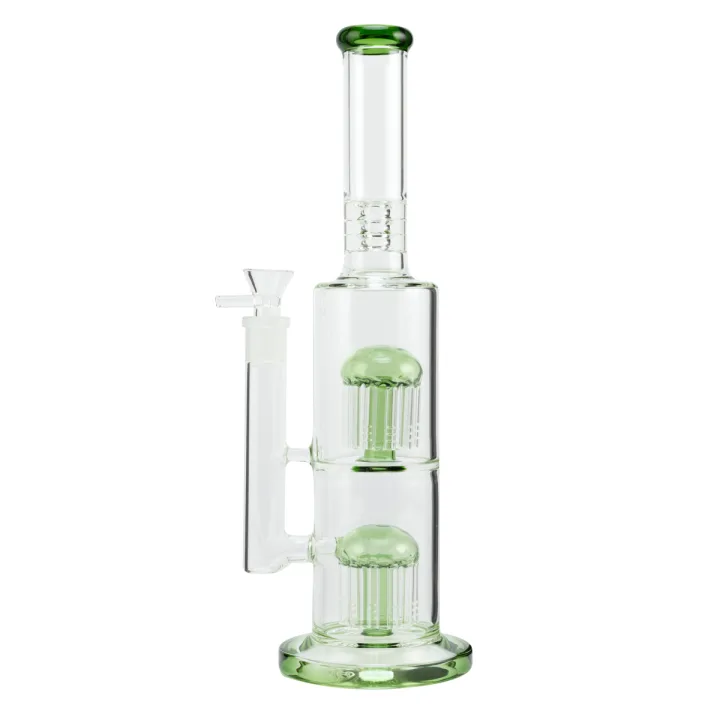 Бонг Straight Double Tree Arm Green