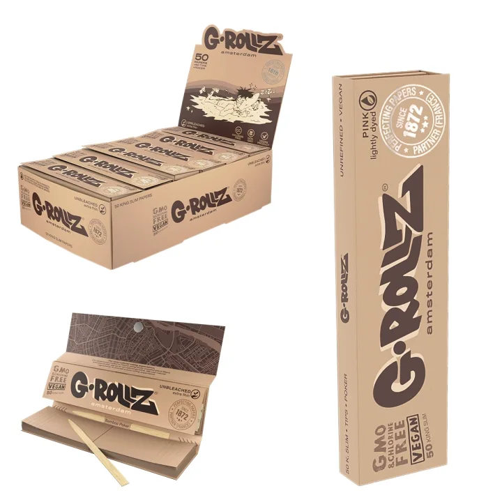Бумажки G-Rollz Extra Thin King Size + типсы
