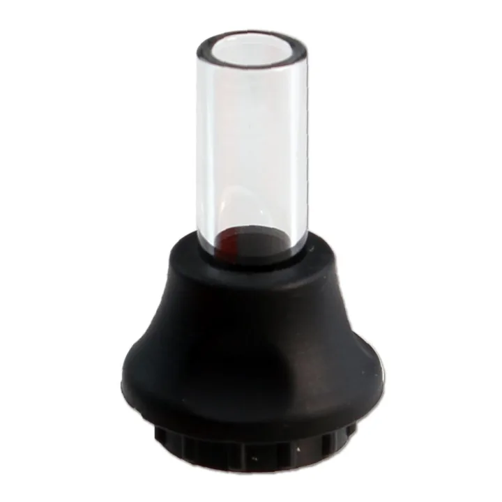 Стеклянный мундштук Black Leaf Torch 2