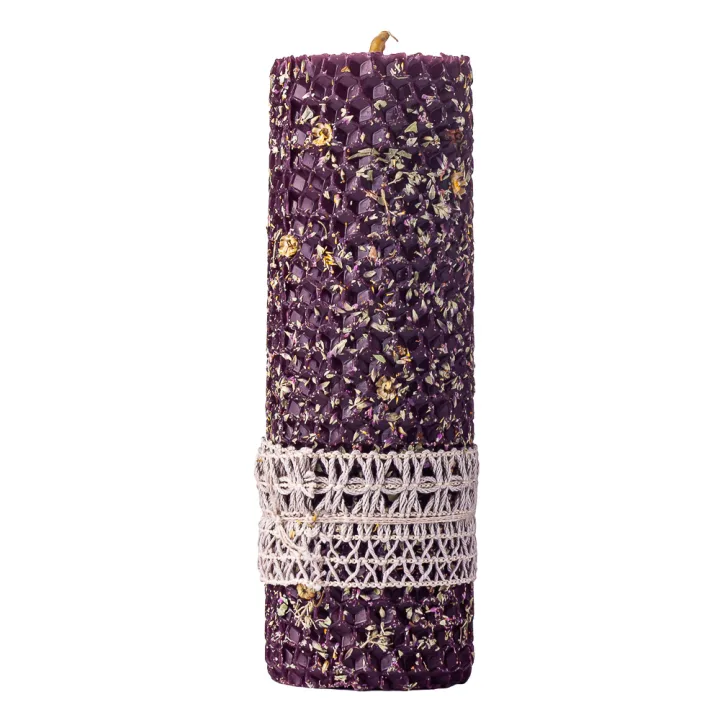 Свеча из вощины (фиолетовая) - 046