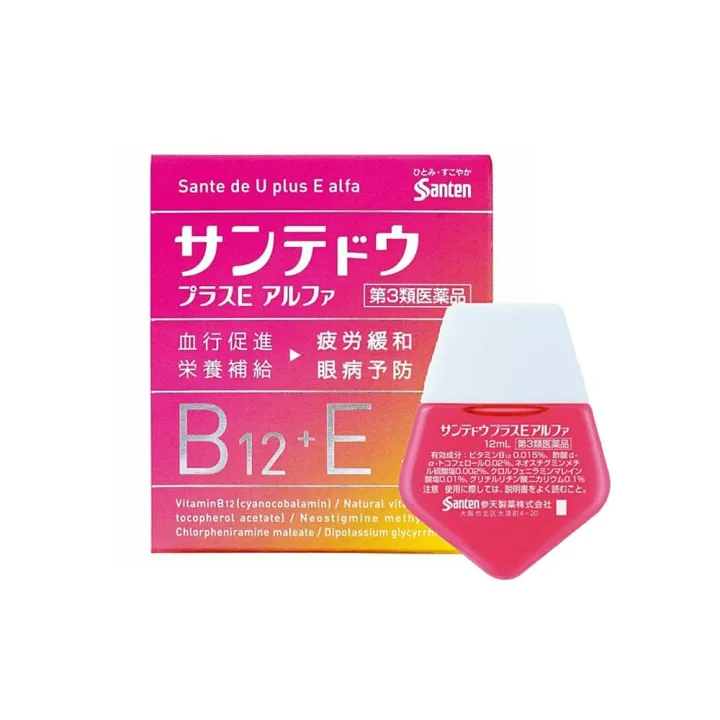 Японские капли для глаз Sante De U Plus E Alfa