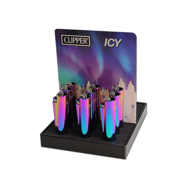 Зажигалка металлическая Clipper™ Icy Colors#2