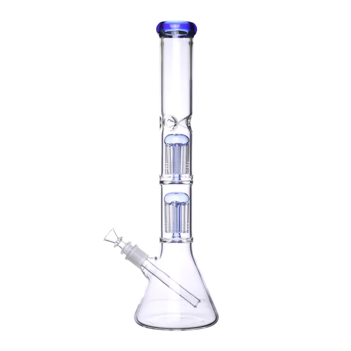 Бонг Double Perc Blue