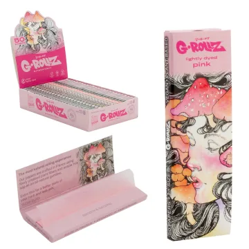 Бумажки G-Rollz Mushroom Lightly Dyed Pink 1¼