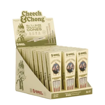 Конусы G-Rollz Cheech & Chong Organic Hemp Extra Thin 1¼ 6 шт