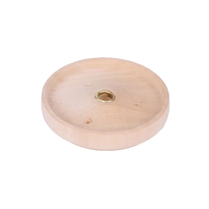 Подставка для благовоний Блюдце светлое деревянная