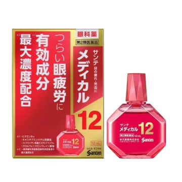 Японские капли для глаз Sante Med 12+