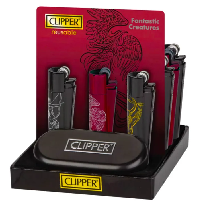 Зажигалка Clipper™ Fantastic Creatures Pattern Metal