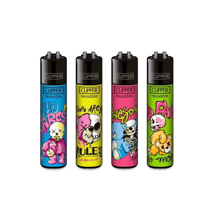 Зажигалка Clipper Bear Skulls