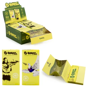 Бумажки G-Rollz Banksy's Graffiti King Size Slim Bamboo + типсы
