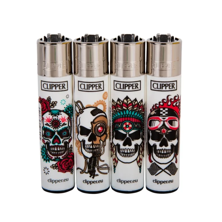 Зажигалка Clipper™ Skulls