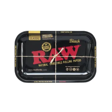 Поднос Raw Black Metal Rolling Tray Small 27.5 X 17.5 см