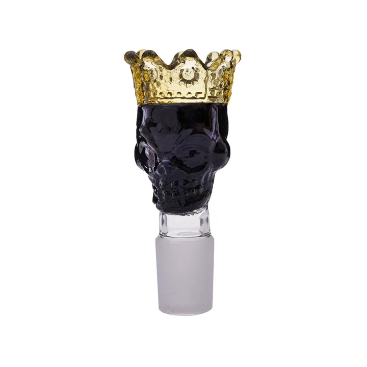 Колпак Glass Skull Gold Mix Color 14.5 мм