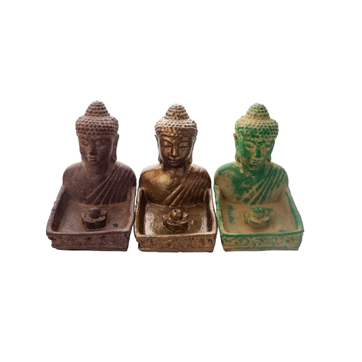 Подставка для благовоний бюст Будды 13 см