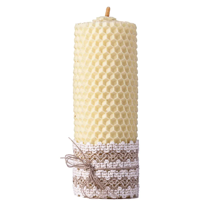 Свеча из вощины (белая) - 044