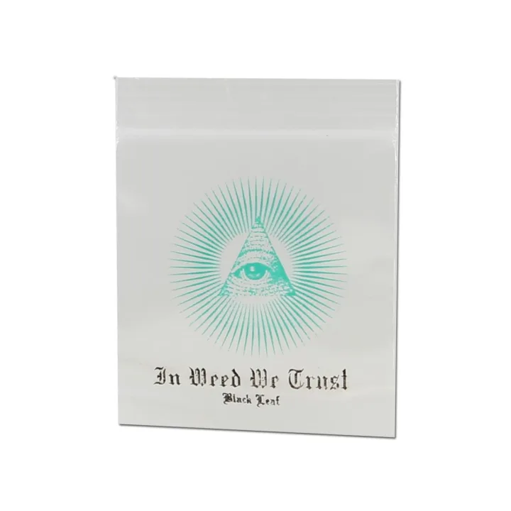 Пакеты Ziplock Black Leaf In Weed We Trust 35x35 мм
