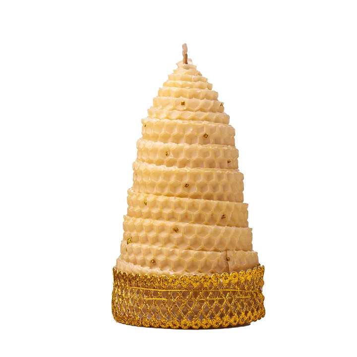 Свеча из вощины (бежевая) - 030