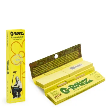 Бумажки G-Rollz Banksy's Graffiti Bamboo Unbleached King Size