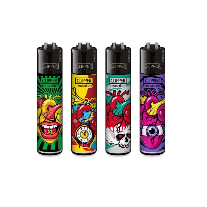 Зажигалка Clipper™ Trippy Hearts #2