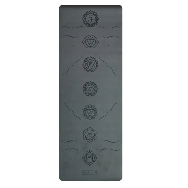 Профессиональный коврик для йоги СHAKRAS BLACK