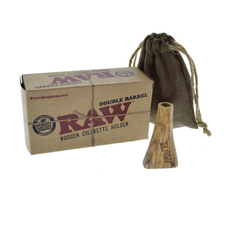 Мундштук для самокруток RAW Wooden Double Barrel Cig Holder 1¼