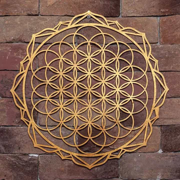 Картина "Цветок жизни" сквозная (40х40 см)