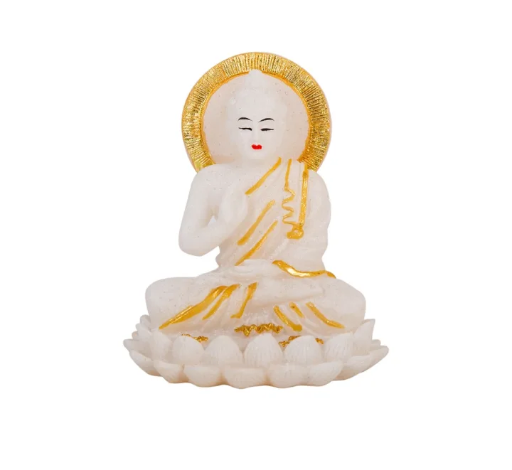 Статуэтка Будда из белого камня
