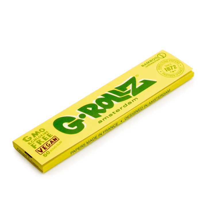 Бумажки G-Rollz Bamboo Unbleached King Size Slim