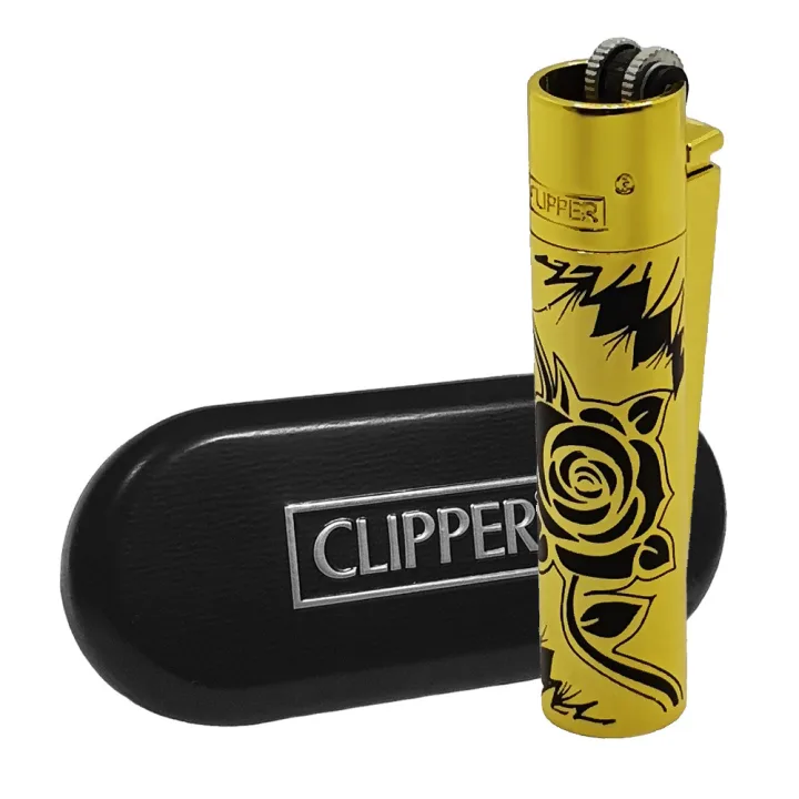 Зажигалка металлическая Clipper™ Metallic Flowers