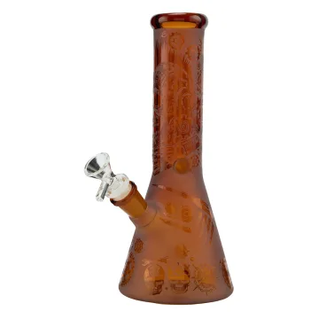 Бонг Phoenix Skull Pattern Amber