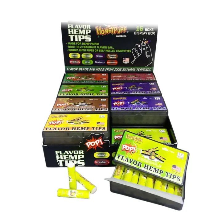 Фильтры HoneyPuff Flavor Hemp Tips 18 шт