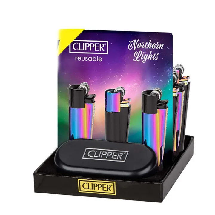 Зажигалка металлическая Clipper™ Northern Lights