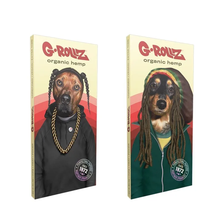 Бумажки G-Rollz Reggae Rap Organic Hemp Extra Thin KS