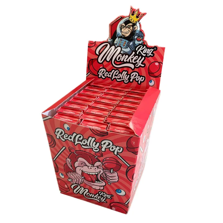 Бумажки Monkey King Tips King Size Red Lolly Pop