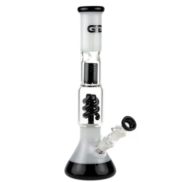 Бонг Grace Glass Black & White Milky 