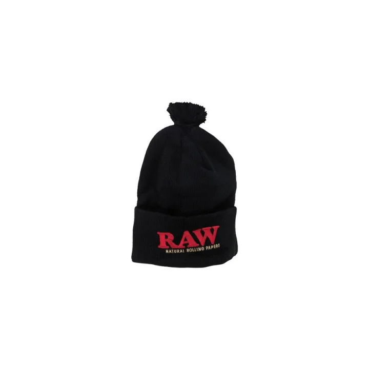 Шапка RAW X Rolling Papers Pompom Black