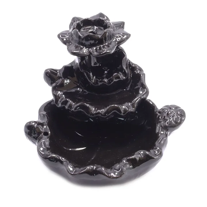 Подставка для благовоний и конусов Black 