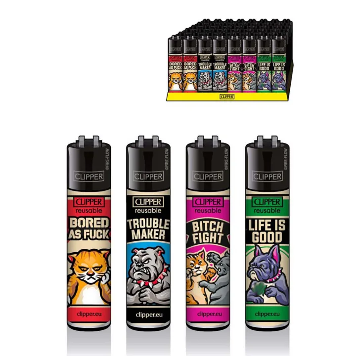 Зажигалка Clipper™ Vintage Mascots