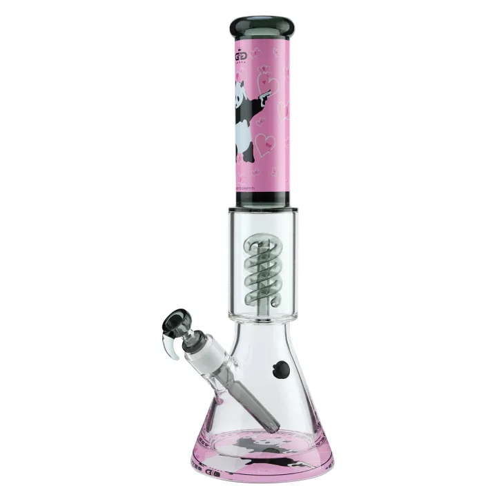 Бонг G-Rollz Banksy's Grafitti Panda Gunnin Spiral