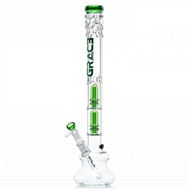Бонг Grace Glass Art Bubbles Green 