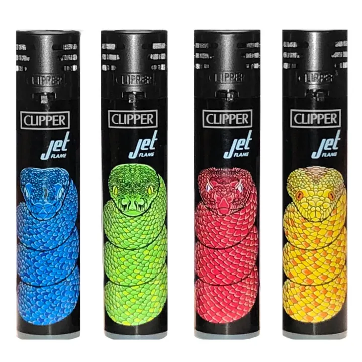 Зажигалка Clipper™ Jet Flame Snakes