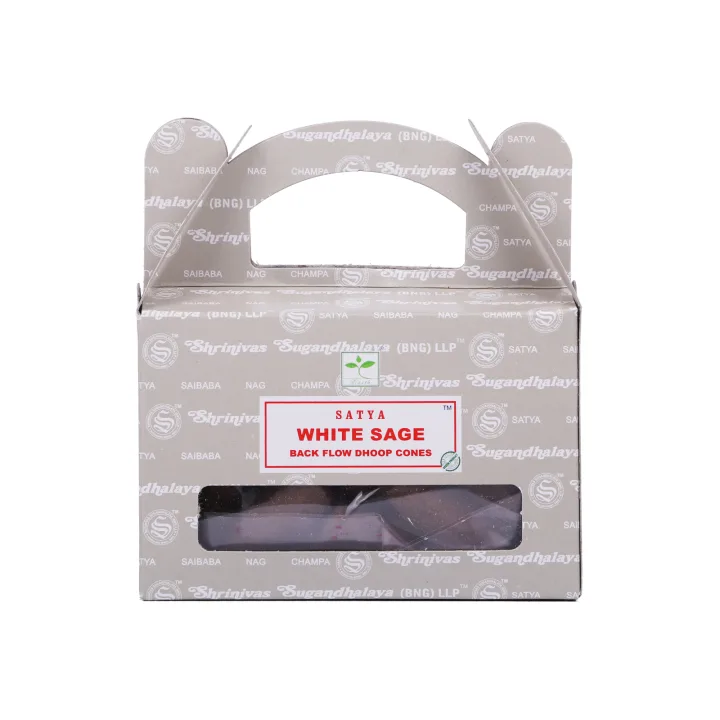 Благовония Satya White Sage Back Flow пули (Белый Шалфей) 100 гр