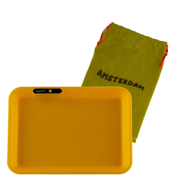 Поднос Amsterdam Acrylic LED Yellow 28 x 21 см