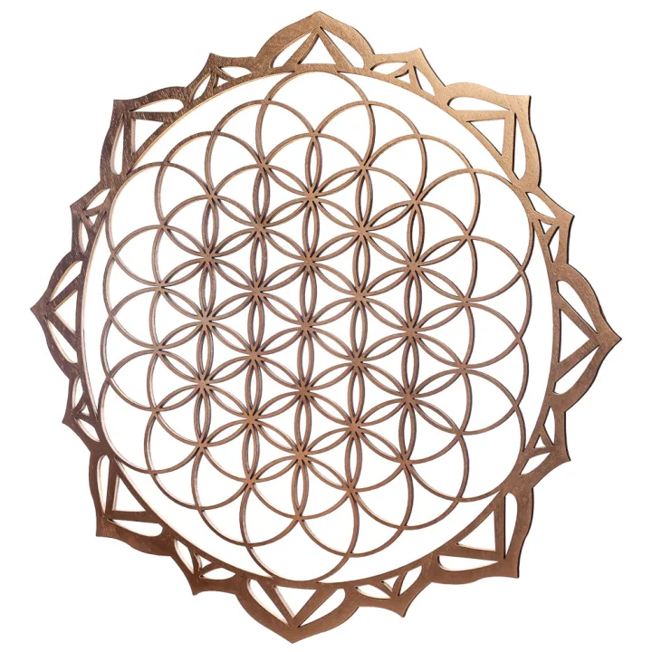 Картина "Цветок жизни" сквозная (30х30 см)