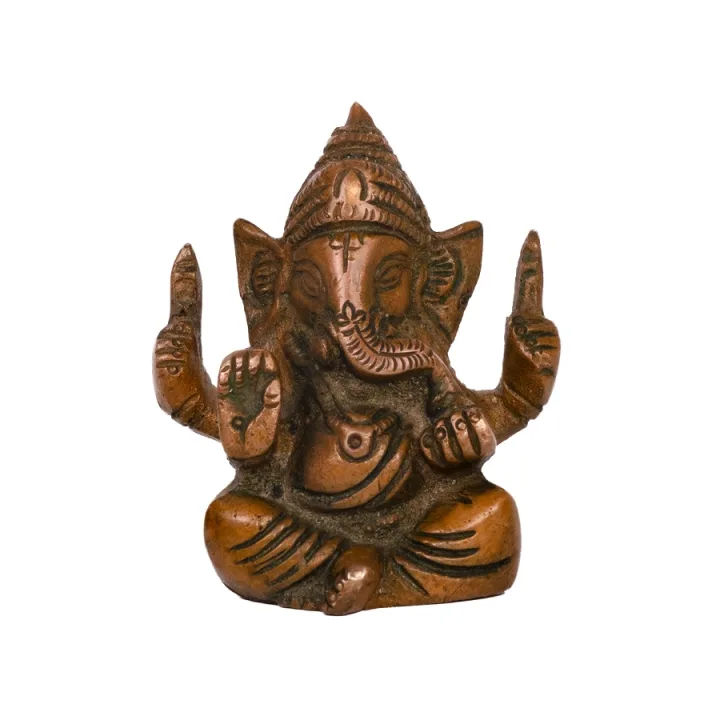 Статуэтка Ганеш Бронза золотая