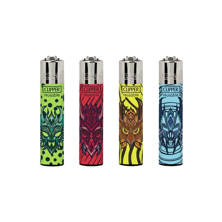 Зажигалка Clipper Tribal Masks