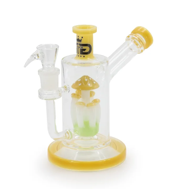 Бонг Grace Glass Yellow Mushroom Percolator Bubbler