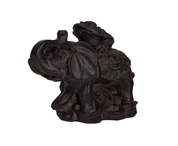 Жаба на слоне статуэтка 9 см
