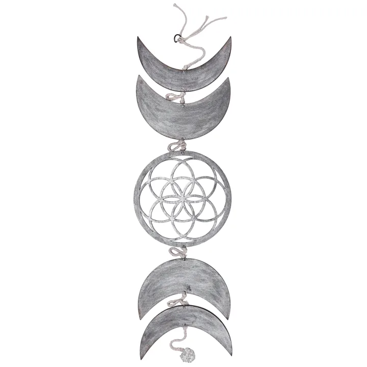 Подвес на стену "Символ жизни и Луны" (светло-серый)
