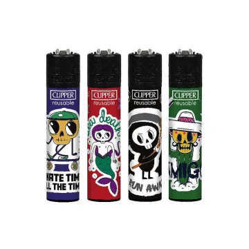 Зажигалка Clipper Sticker Skulls
